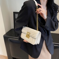 Sacs à main de créateurs tendance 2026 en cuir PU, pochette élégante, sac bandoulière à chaîne, petit sac à rabat, sacs à main de créateurs pour femmes