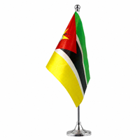 Promotion à bas prix : Drapeau de table du Mozambique 14*21cm, solide et durable, vente en gros