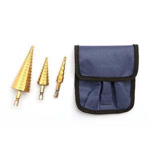 Foret à tige hexagonale plaqué titane métrique, foret multifonctionnel à pas progressif/pagode/torsion pour plaques d'acier, pour foret à tige hexagonale - Product Image 2