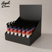 Nouvelle Arrivée Boîte de Présentation en Plastique PP avec Couvercle Pop Top pour Tubes King Size 109mm, Étiquette Personnalisée