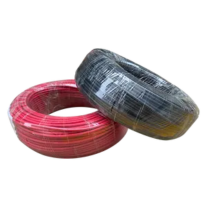 WUCAI Free Sample solar pv cable 4mm2 6mm2 16mm2 25mm2 red and black 2pfg 1169 pv1-f solar light cable