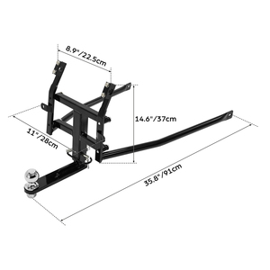 Enganche Trasero para <span class=keywords><strong>Remolque</strong></span> TCMT Compatible con Honda <span class=keywords><strong>Goldwing</strong></span> 1800 GL1800 2012-2017 F6B 2013-2017, Piezas de Motocicleta XF29012010-B - Product Image 2