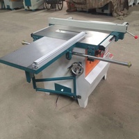 Table de travail mobile pour le travail du bois avec table coulissante à 45 et 90 degrés, machine à scier circulaire pour la découpe de panneaux, à vendre
