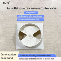 Diffuseur d'air carré traditionnel en plastique avec angle de lame de 45° et conduit flexible pour la ventilation et l'évacuation des bâtiments