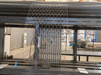 Machine de fabrication de gabions en treillis métallique CNC pour la production de cages en pierre, servo-moteur automatique, commande par écran tactile, faible bruit de fonctionnement