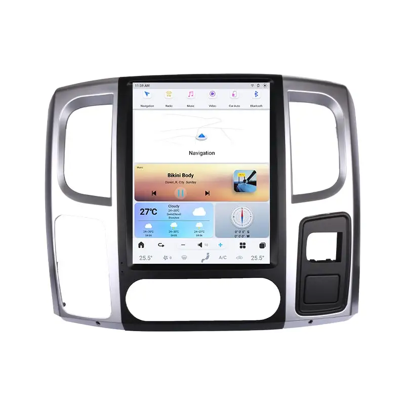 12,1 дюймов Android 13 автомобильный dvd-плеер сенсорный экран tesla экран для Dodge Ram 2013-2019 цифровая приборная панель автомобильная навигация 4G