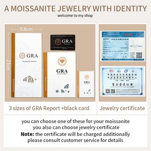 แหวนมอสซาไนต์สีชมพู 3 กะรัต หรูหรา เงินแท้ 925 เครื่องประดับหมั้น แหวนเงินแท้ 925 พร้อมใบรับรอง GRA - Product Image 6