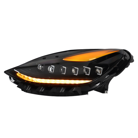 New Energy LED Car Headlight Assembly with Turn Signal Interior PVC Kits Inspired by Running Water for Tesla