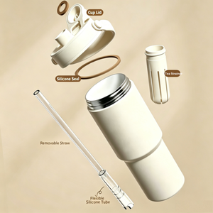 735ml Stainless Steel Vacuum Insulated Tumbler Ceramic Coated Liner Removable <b>Tea</b> <b>Infuser</b> Portable Design Custom Logo Drinkware - Product Image 3