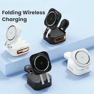 Nuevo Cargador Inalámbrico Rápido 3 en 1 Plegable de 15W, Soporte Magnético para Teléfono, Auriculares y Reloj para iPhone - Product Image 1