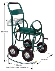 Chariot de jardin portable pour tuyau d'arrosage, chariot de rangement mobile pour l'irrigation de la cour - Product Image 5
