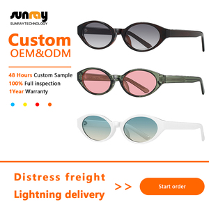 Gafas de Sol de Moda 2026 con Lentes Coloridas, Montura Completa, Estilo Ojo de Gato, Lentes Degradados, 100% Protección UV, Unisex, Estilo Casual para Adultos - Product Image 2