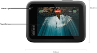 Cámara de Acción GoPro HERO13 Black Original, Video 5.3K60, HyperSmooth 6.0, Lente HB-Series, Batería Enduro de 1900mAh, Resistente al Agua hasta 10m