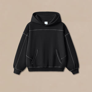 Sudadera con Capucha de Alta Calidad con Logotipo Personalizado, Cuello Redondo, Impermeable, Ecológica, de Poliéster Grueso para Hombre - Product Image 1