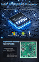 PC Industrial sin Ventilador, Certificado, 16GB RAM, 1TB Almacenamiento, Marca YCT, Temperatura Amplia -40~85C, Computación en Borde IIoT Inteligente