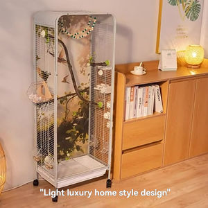 Modern lüks büyük ferforje kuş kafesi standı için zarif tasarım viktorya tarzı antika bitirmek papağan amerika papağanı Cockatoo dekor - Product Image 4