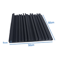 Panneau insonorisé coloré de nouveau Design personnalisable en usine 50*50*5cm pour panneau de mousse acoustique de Studio avec des caractéristiques insonorisées