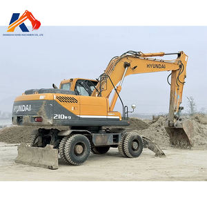 Excavadora de ruedas Hyundai 90% usada de alta calidad, 21ton, 2020, nuevo motor Cummins de 110kw, modelo 1,2, capacidad de cubo de m - Product Image 2