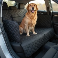 Nouveau produit tendance : Housse de siège arrière pour animaux de compagnie, imperméable, antidérapante, avec fond rigide, pliable, type hamac pour voiture