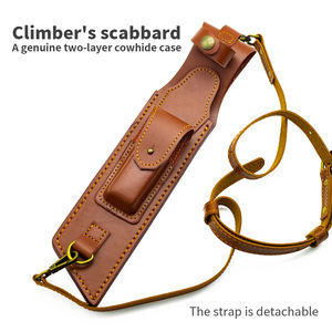 Offre Spéciale OEM Camping en plein air EDC fourreau <span class=keywords><strong>ceinture</strong></span> en cuir épais transporter couteau gaine avec lame fixe en acier manche en bois en gros - Product Image 2