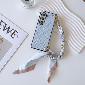 Capa de Telefone de Couro de Alta Qualidade com Cordão e Pulseira Compatível com Samsung Galaxy Z Fold 6, vivo XFold, Xiaomi Fold 2 e 3 - Product Image 3