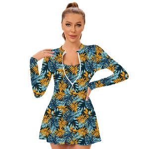 ชุดว่ายน้ำชิ้นเดียวสีพื้นตัดเซ็กซี่สำหรับผู้หญิงชุดชายหาดสไตล์ยุโรปและอเมริกาใหม่ - Product Image 6