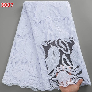 3037 Wholesale Newest White Nigerian <strong>Tulle</strong> <strong>Lace</strong> Fabrics Embroidery High Quality Cheap <strong>Net</strong> <strong>Lace</strong> Wedding Party Wedding Materials