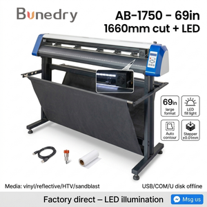 69 Zoll Vinyl-Schneidemaschine AB 1750 mit LED-Lichtleiste für Großformat-Aufkleber und Schilder-Schneideplotter - Product Image 3