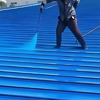 Peinture d'étanchéité liquide anti-fuite pulvérisable en gros, isolation thermique, polymère anti-corrosion pour tôles de toiture métalliques