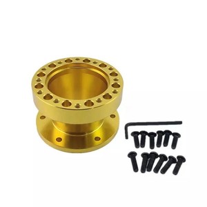 Lève-volant universel en aluminium 101 mm noir et or, compatible avec les voitures de course - Product Image 3