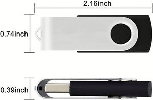 แฟลชไดรฟ์โลหะหมุนได้ USB 3.0/2.0 สำหรับจัดเก็บข้อมูล  โลโก้สั่งทำได้ สีสันหลากหลาย ขายส่ง รุ่นใหม่ ความจุ 8GB 16GB 32GB 64GB 128GB - Product Image 4