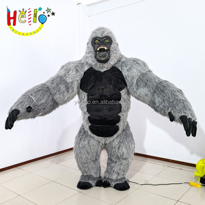 Costume gonflable personnalisé de babouin ambulant, costume gonflable de gorille réaliste grandeur nature - Product Image 2