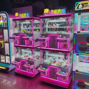 ตู้คีบตุ๊กตาขนาดใหญ่ ตู้เครนตัดเชือก ตู้ขายของอัตโนมัติธีมเดทสีชมพู ตู้คีบตุ๊กตาหยอดเหรียญ - Product Image 6