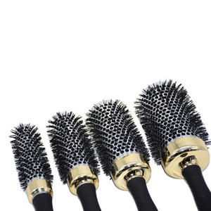 <span class=keywords><strong>Cepillo</strong></span> de Pelo Térmico de Cerámica Iónica Redondo para Peinar, Secar y Estilizar el Cabello en Salones de Belleza - Product Image 3