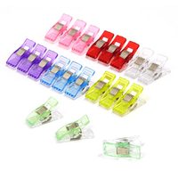 Clips en plastique et métal colorés de 2,7 cm, accessoires de couture durables, polyvalents pour la couture, la broderie, le point de croix et les travaux manuels