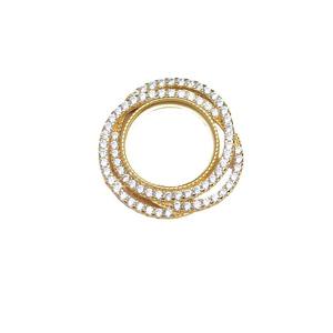 WENCHI Support de pendentif en argent S925 pour perle ronde et coquille de cheval, 14,5-14,7 mm, motif nid d'oiseau, composant de bijouterie vide à monter soi-même - Product Image 4