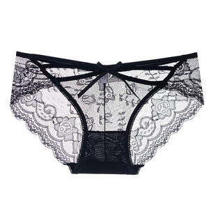 Culottes de bikini en maille légère de luxe ODM 2024 pour femmes, taille basse, respirantes, fines bretelles, sans couture, sexy, dentelle 'Temptation' - Product Image 6