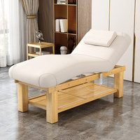 Lit de beauté électrique pliable, cadre en bois massif, design moderne et minimaliste pour salons de beauté, usage domestique, massage, extension de cils