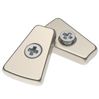 Magnet Neodymium Industri Kuat, Segmen Lengkung Kipas, Magnet Kustom, Tahan Suhu Tinggi, Berlapis Nikel, Harga Bagus N35H N52