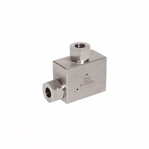Raccord hydraulique à angle droit en acier inoxydable ROKE 3/8 po 6000 psi - Product Image 1