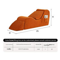 Chaise longue ergonomique multifonctionnelle pour le yoga, avec dossier incurvé en S, poche latérale et coussin lombaire
