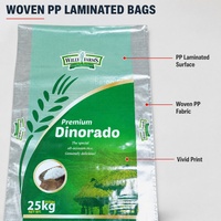 Sacos de Arroz Laminados de PP Tejido de 25kg y 50kg, Resistentes a la Humedad, Impresión Personalizada, Venta al Por Mayor