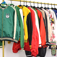 Jaket Baseball Pria Berkualitas Tinggi Gaya Sekolah, Pakaian Bekas Bale Fungsional, Jaket Pria Second Hand Dengan Kantong