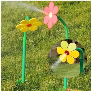 Professional Manufacturer Funny Dancing Plastic Garden Tools For Kids Sun Flower Yard Sprinklers