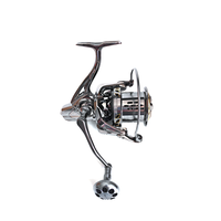 Nouveau moulinet de pêche en eau douce/salée série 8000/10000/12000 entièrement en métal Deep Sea 4.8:1 Ratio Long Casting Spinning Reel