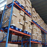 Étagère de stockage de palettes en acier robuste professionnelle avec niveaux réglables, certifiée CE pour le support de palettes industrielles