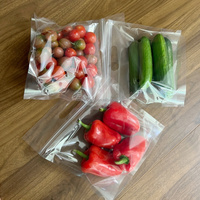 Sac refermable perforé anti-buée de qualité alimentaire de 800g/1kg avec logo personnalisé pour poivrons et légumes frais
