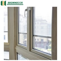 Lukliving Australie Standard Fenêtre à battants en aluminium avec stores intégrés Fenêtres à double vitrage avec stores intégrés