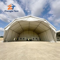 Tente polygonale en forme de coquille, hangar d'avion portable, abri de stockage pour avions, en PVC imperméable, dôme en alliage d'aluminium, ignifuge, pour extérieur, tout usage