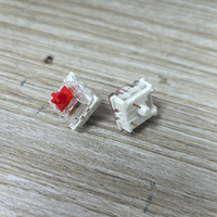 2026 Interrupteurs de clavier mécanique KTT multicolores (bleu, rouge, marron) à tige croisée 3 broches, personnalisables et échangeables à chaud, pour le dropshipping